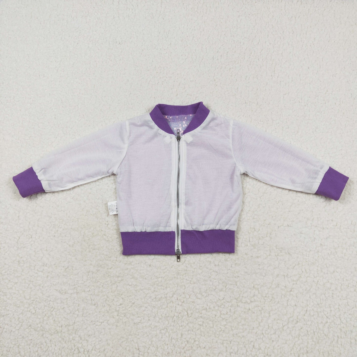 GT0559 purple sequin jacket 202407 RTS
