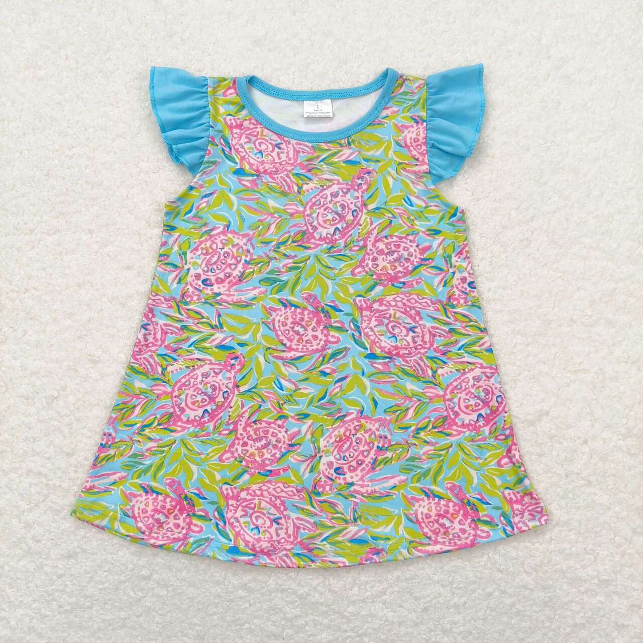 GT0566 flower dress girl top tee t-shirt 202405 RTS