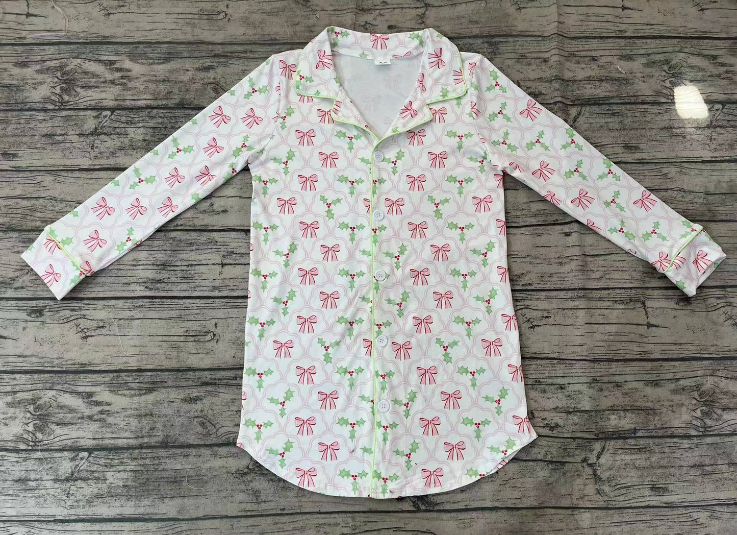 GT0661 adult women pajamas Christmas tree long sleeve top  202410 RTS sibling