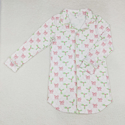 GT0661 adult women pajamas Christmas tree long sleeve top  202410 RTS sibling