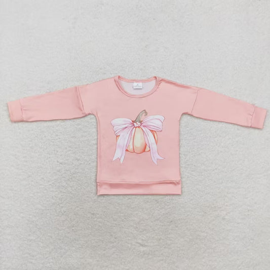 Hlalloween pumpkin GT0692 girl short sleeve T-shirt 202408 rts