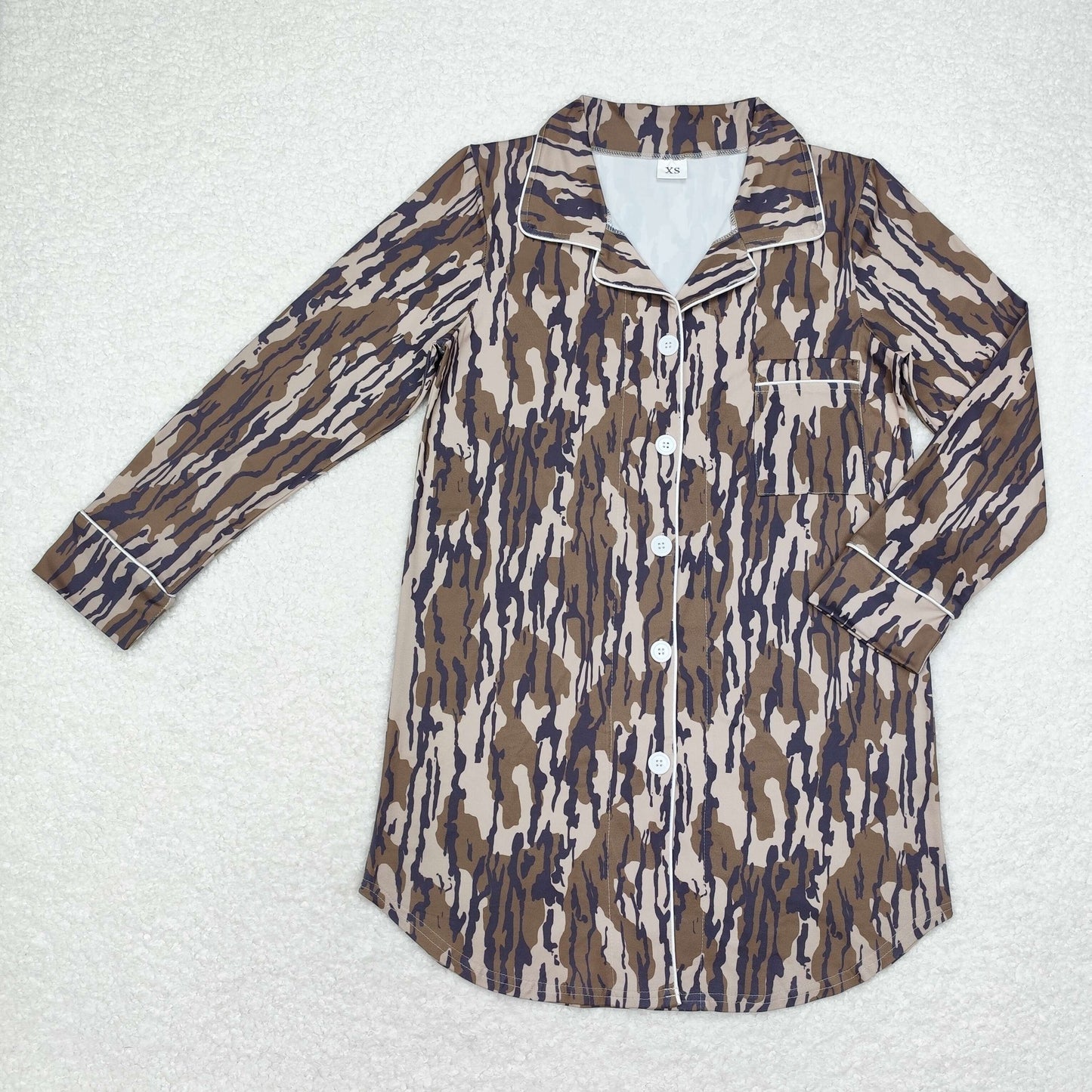 GT0696 成人女 adult women camo long sleeve top 202408 RTS sibling