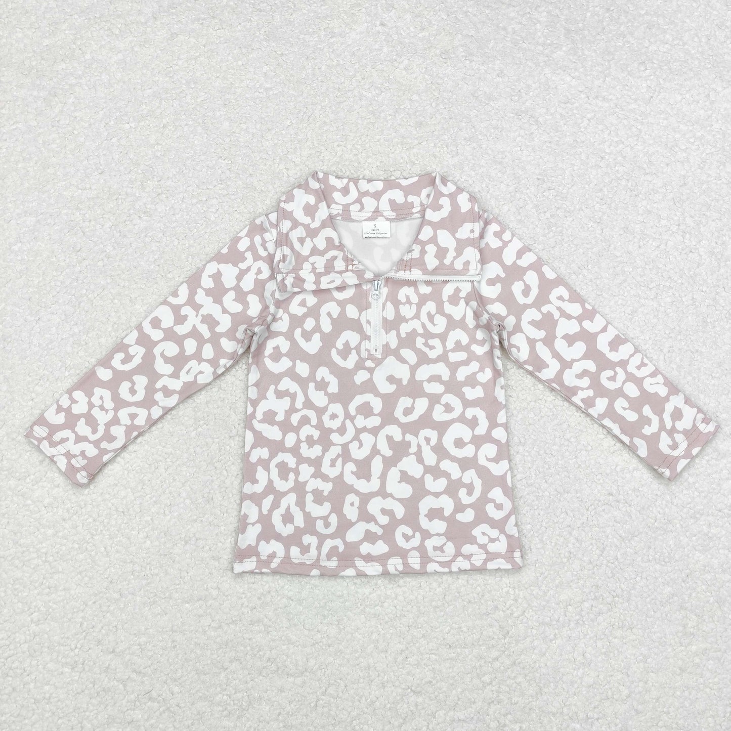 GT0720 leopard long sleeve girl top tee 202409 RTS
