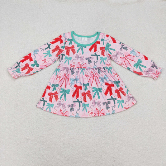 GT0721  Bow long sleeve girl top tee RTS  Free shipping order $100+