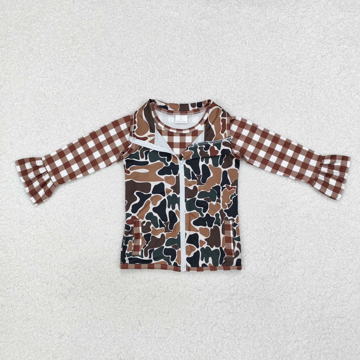GT0741 组合 RTS 2pcs girl top with vest Christmas deer Zipper vest T-shirt top 202410