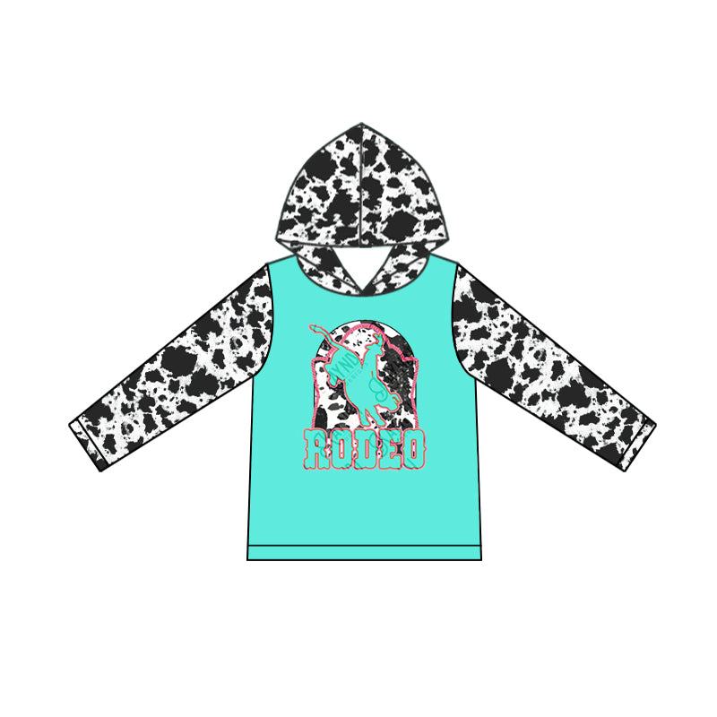 GT0777 long sleeve western cow girl hoodie top coat pullover 202409 preorder