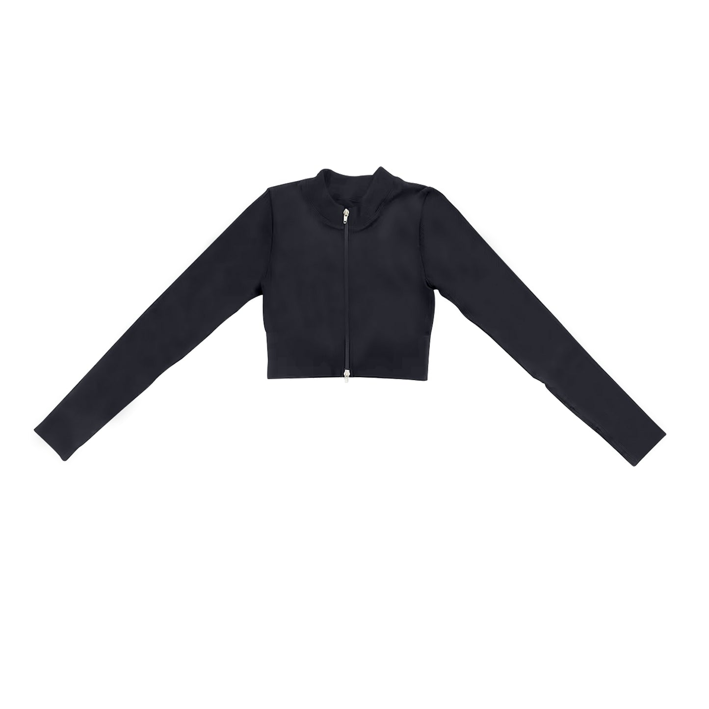 GT0823 yoga western black zipper long sleeve girl top 202410 preorder