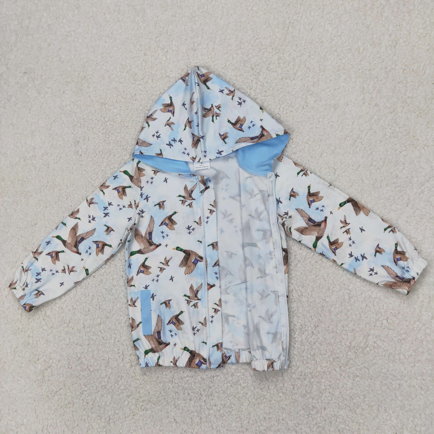 GT0875 duck hoodie zipper bow girl top zipper shirt 202504 RTS