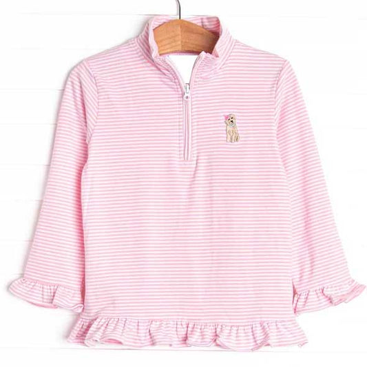 preorder  GT0885 Pink dog long sleeve top girl pullover 202411 RTS