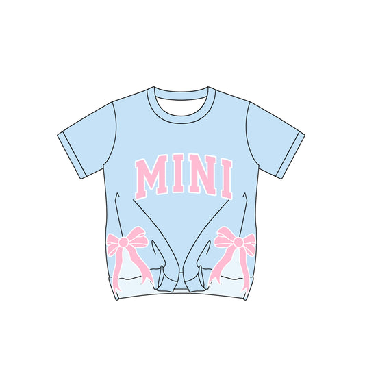 GT0925 mini blue top bow kids pullover 202412 preorder