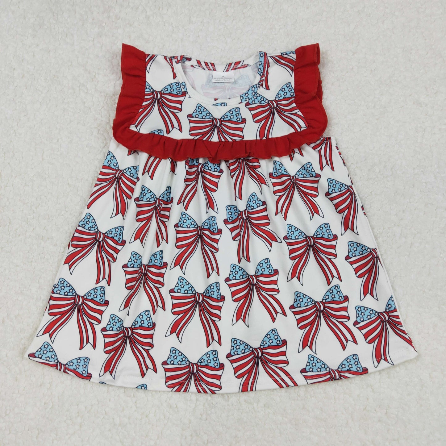 GT0949 4th July bow top kids girl 202502 RTS
