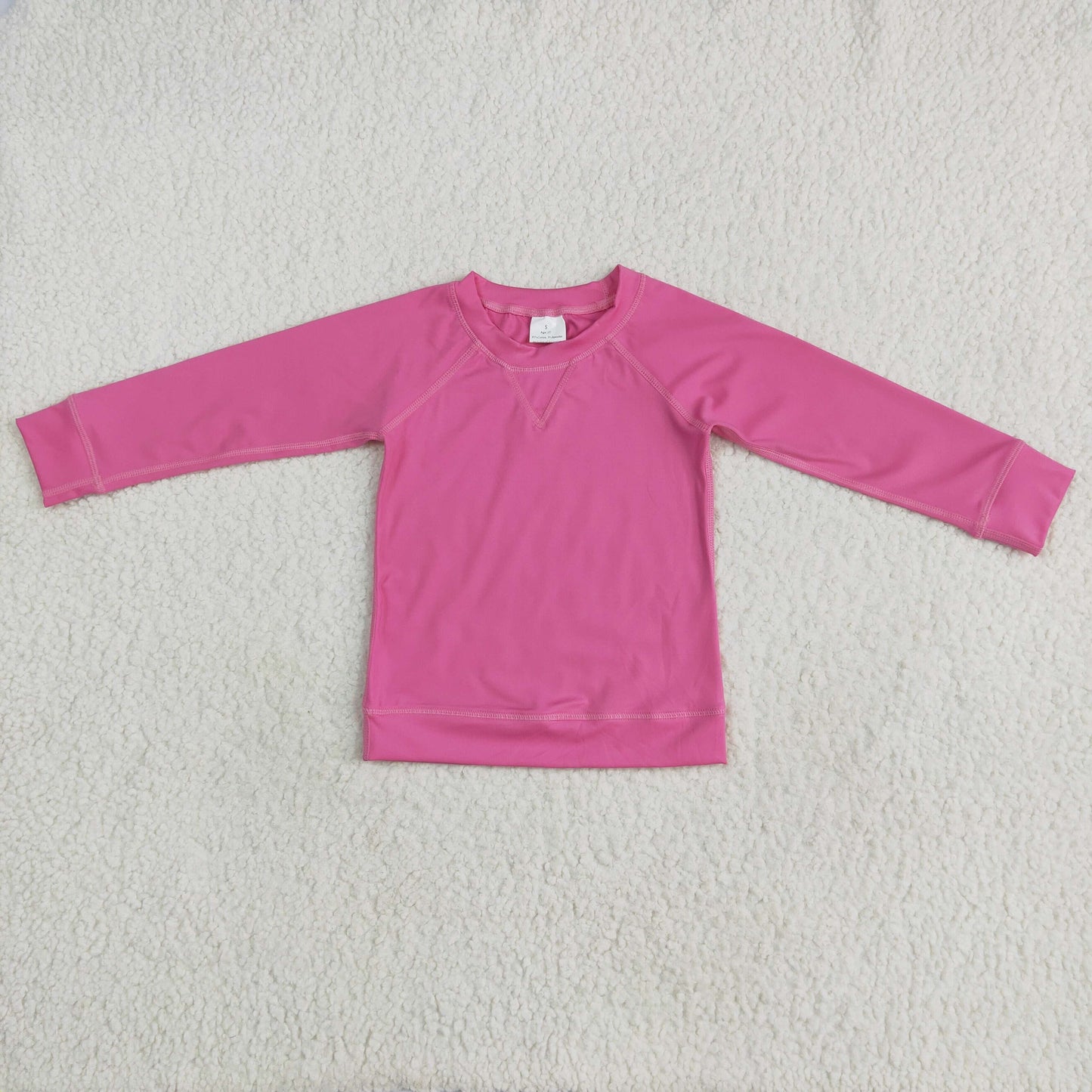 GT0968 yoga solid colot cotton top kids girl 202504 RTS 202505