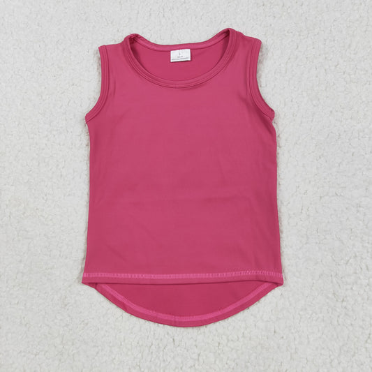 GT0982 yoga vest solid color girl top 202505 RTS