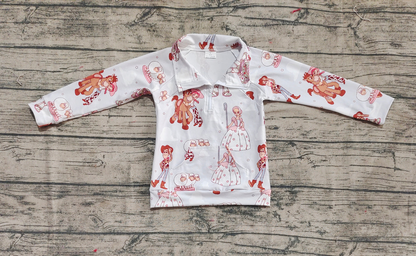 GT0989 western cartoon toy story girl top pullover 202504 preorder