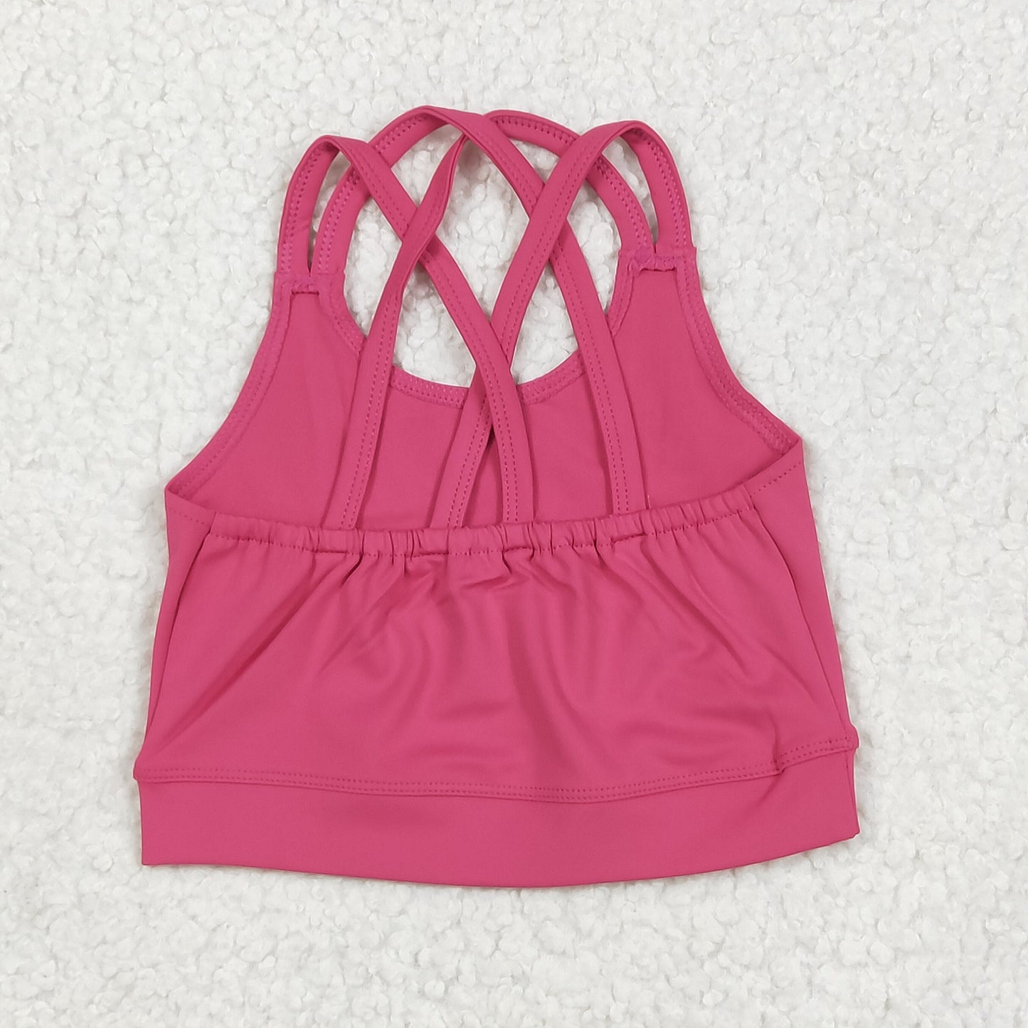 GT1010 yoga vest solid color girl top 202505 RTS