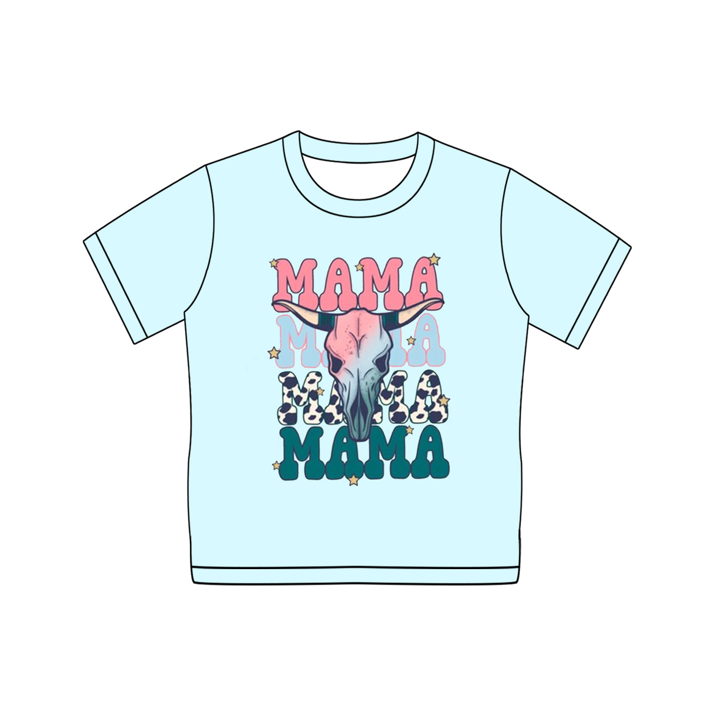GT1023 adult women mama top t-shirt 202504 preorder