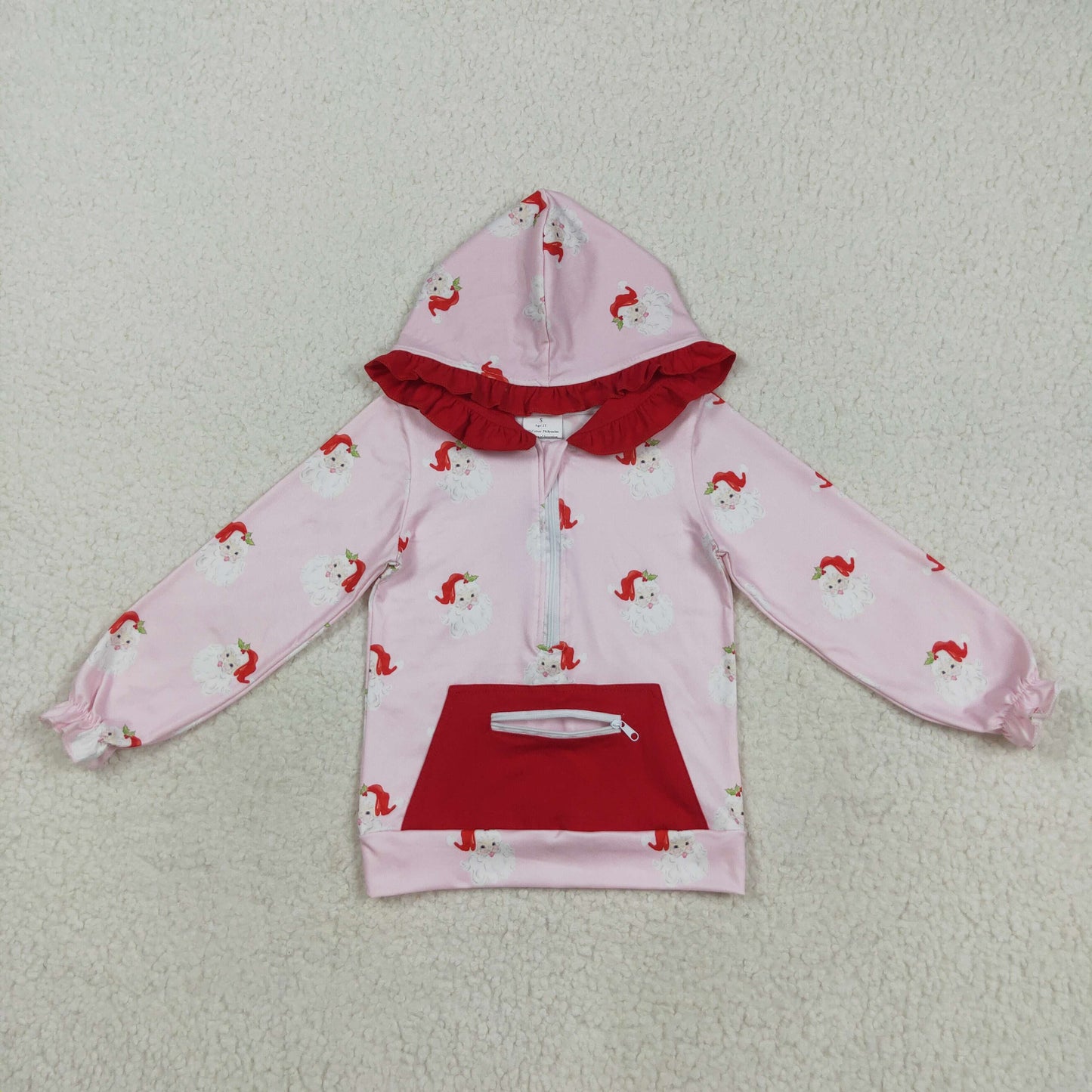 GT1047 hoodie Christmas girl top zipper shirt 202508 RTS
