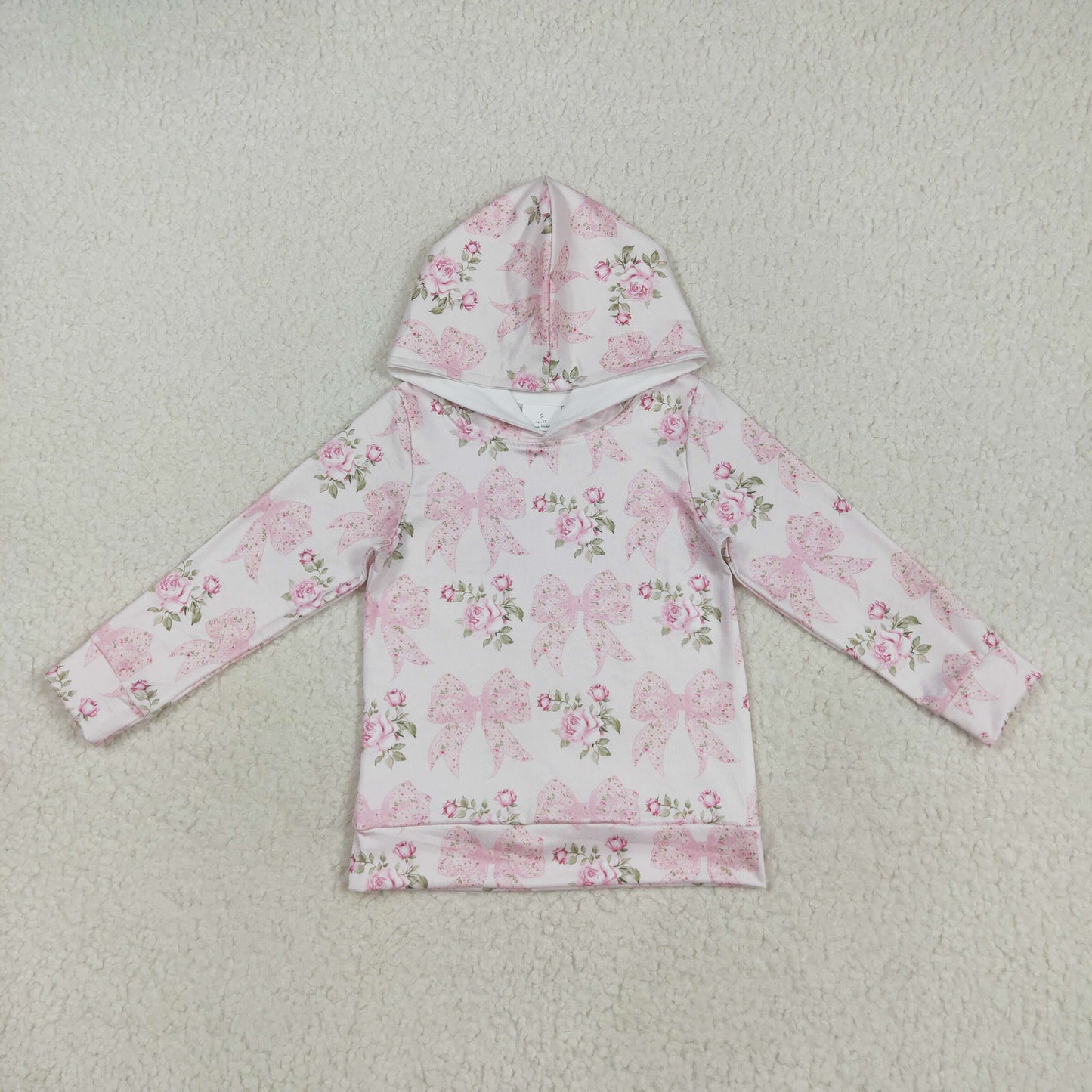 GT1058 hoodie bow girl top zipper shirt 202507 RTS