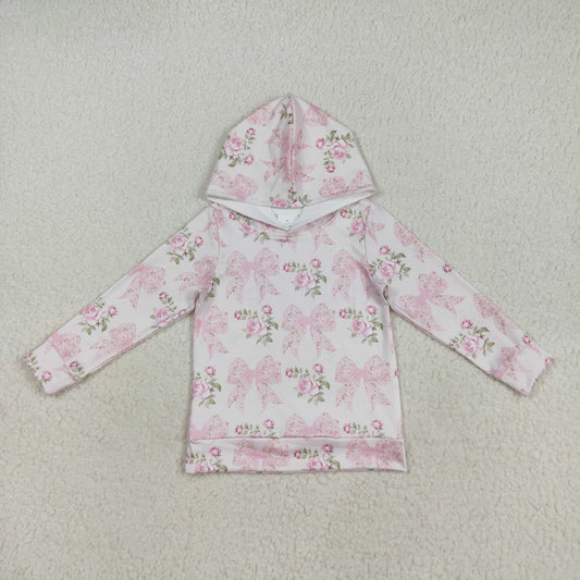 GT1058 hoodie bow girl top zipper shirt  202507 RTS