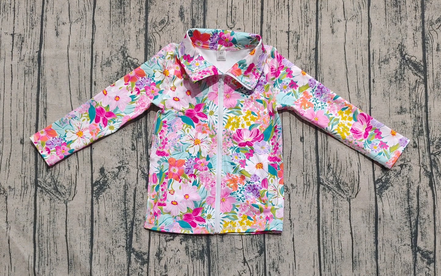 GT1061 YOGA flower girl summer zipper jacket top 202506 preorder