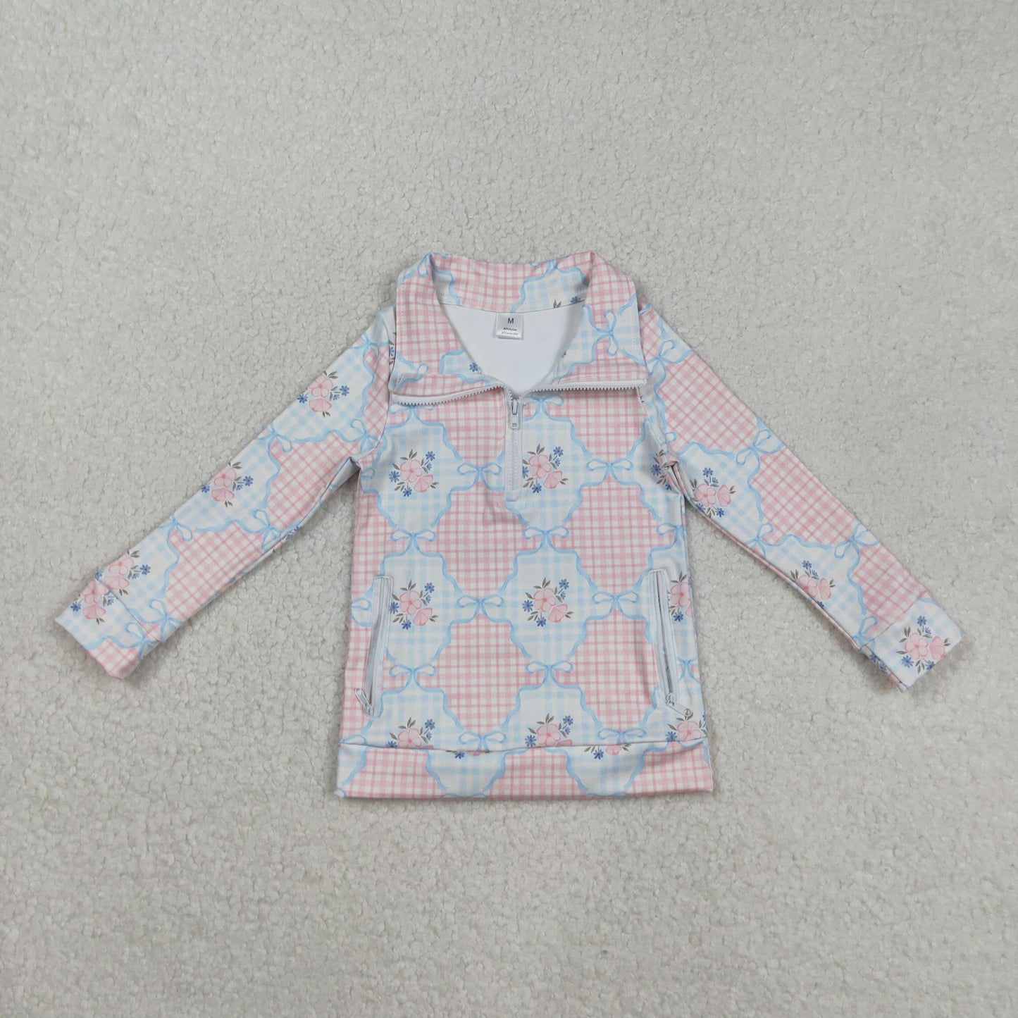 GT1062 YOGA flower girl summer zipper jacket top 202508 RTS