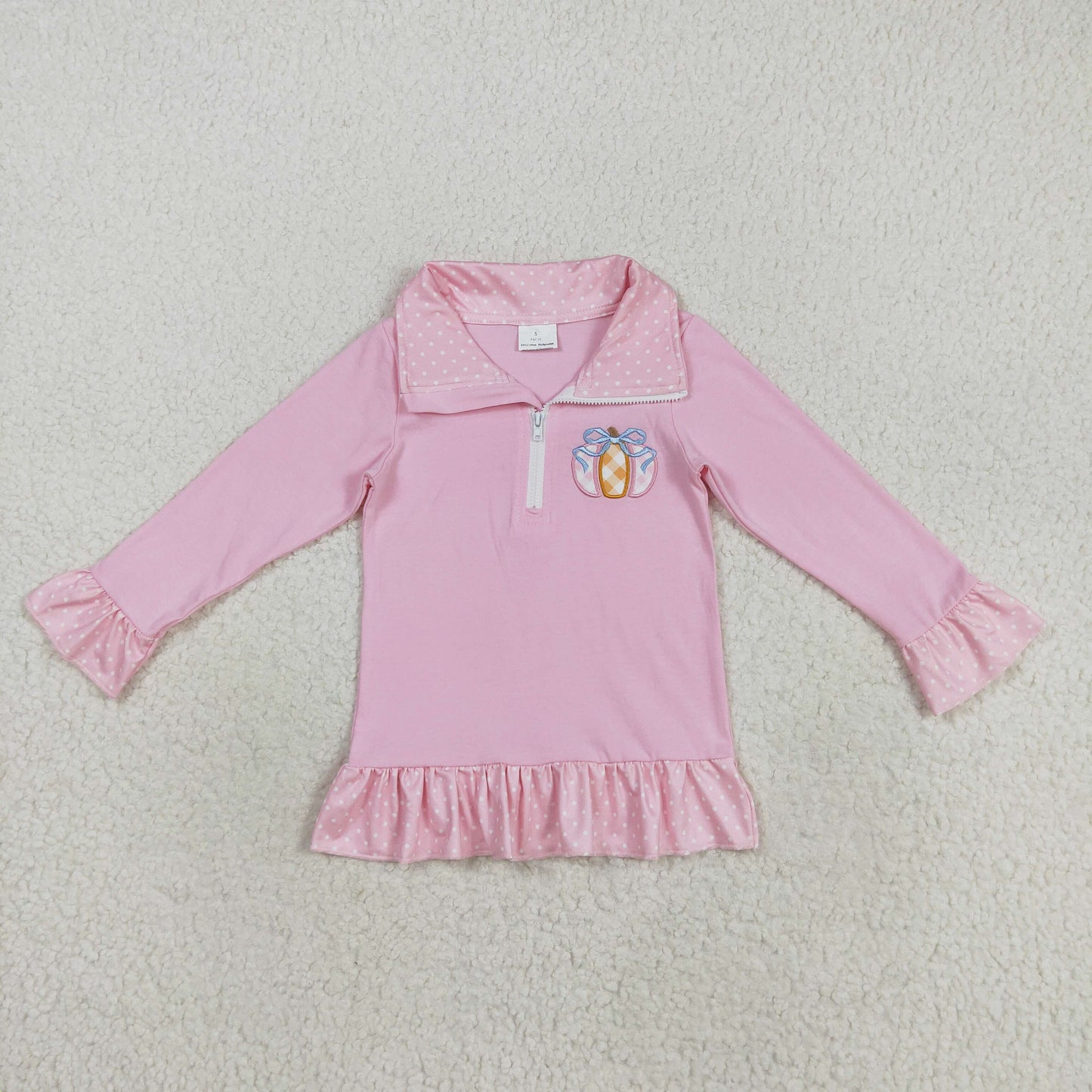GT1112 Embroidery Halloween girl top coat pullover 202508 RTS