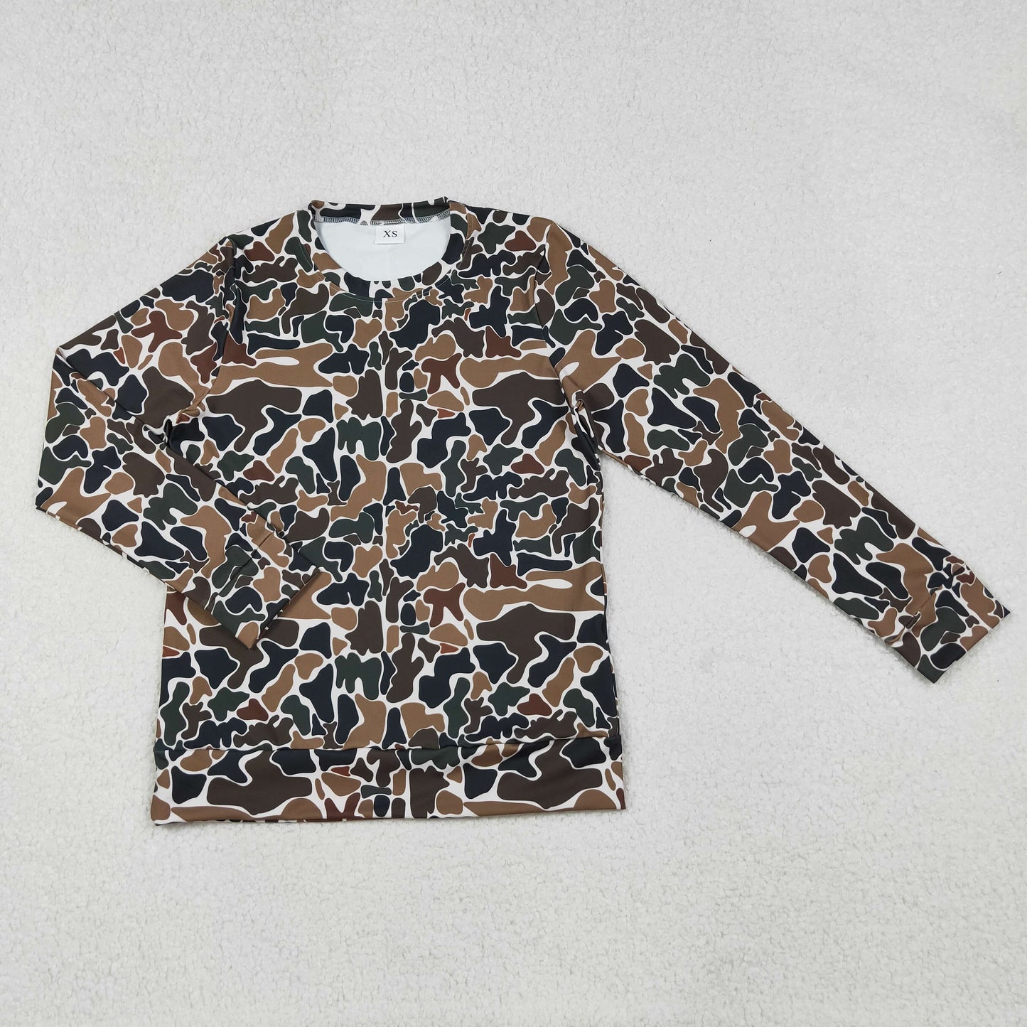 GT1122 camo adult long sleeve top mama 202509