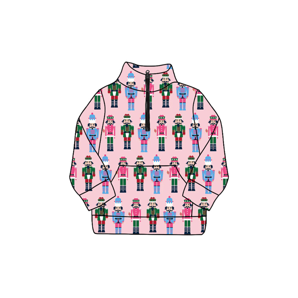 GT1169 Christmas Nutcracker girl top zipper shirt 202508 PREORDER