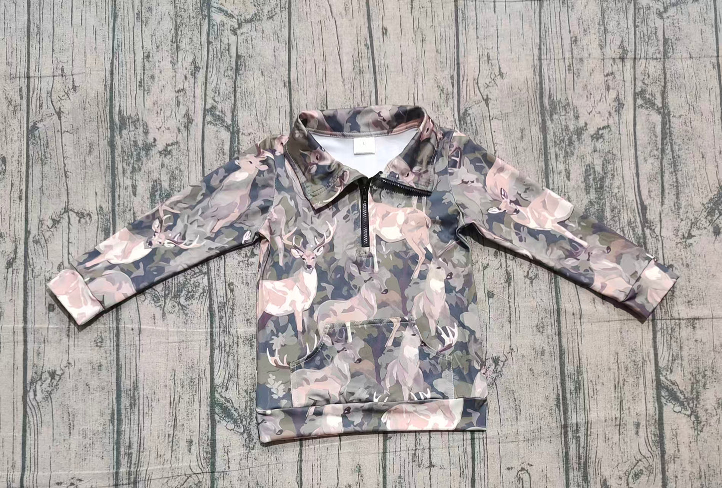 GT1180 yoga camo girl top coat pullover 202509 RTS