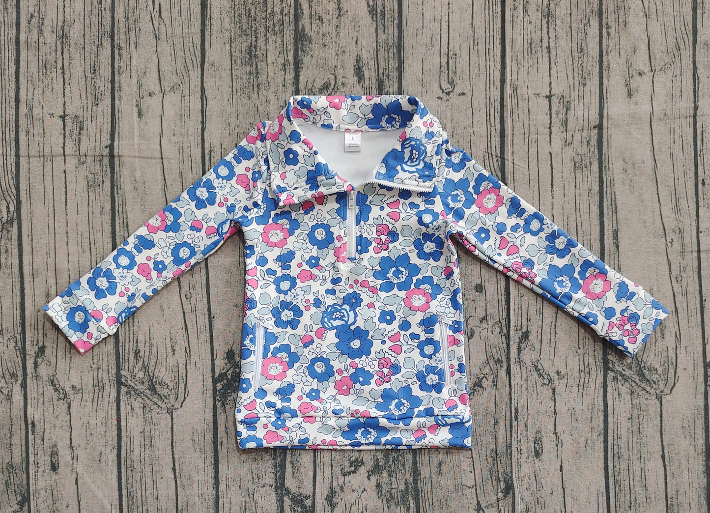 GT1192 YOGA flower girl zipper jacket top 202509 preorder