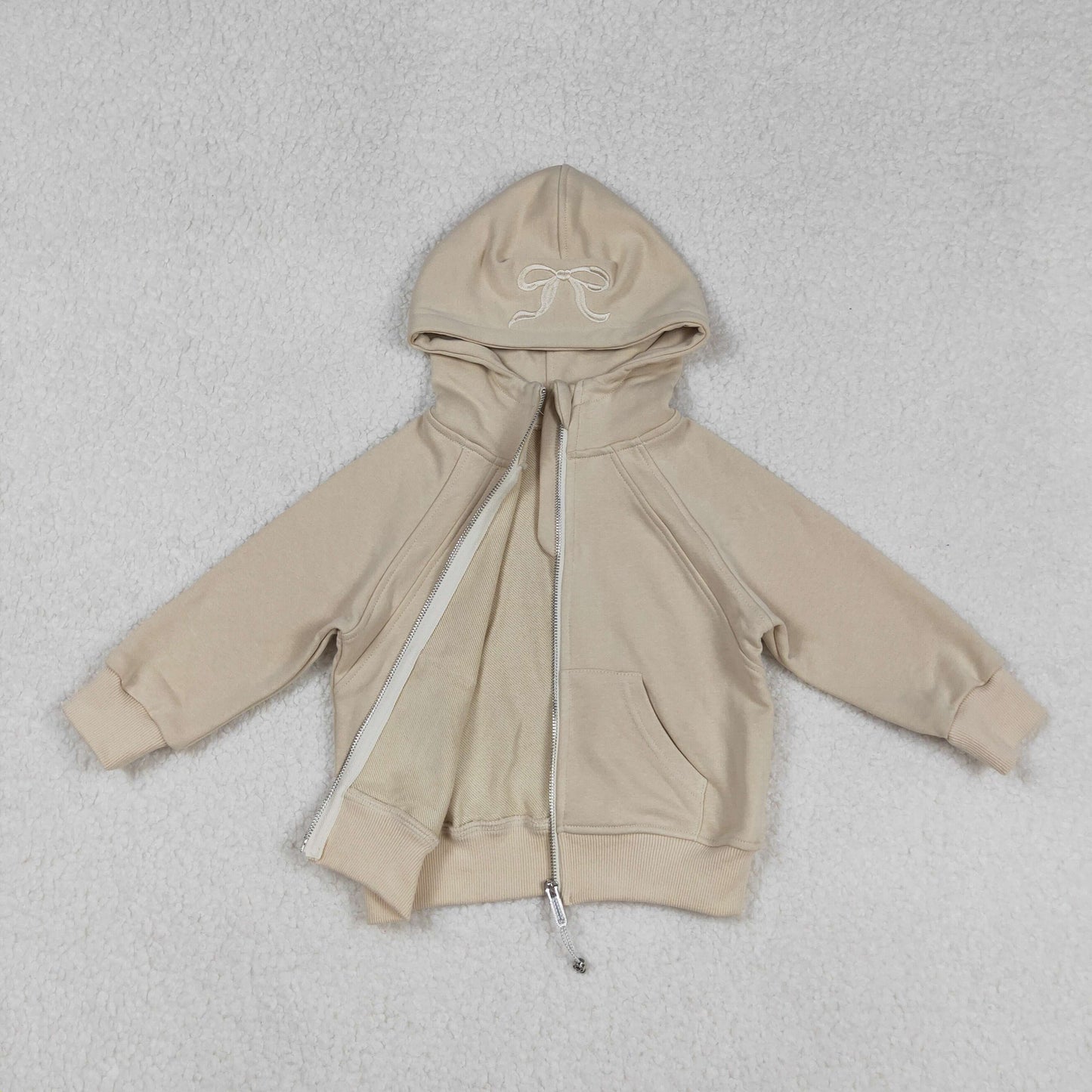 GT1203 winter fall hoodie Christmas BOW Embroidery girl top zipper coat 202509 RTS