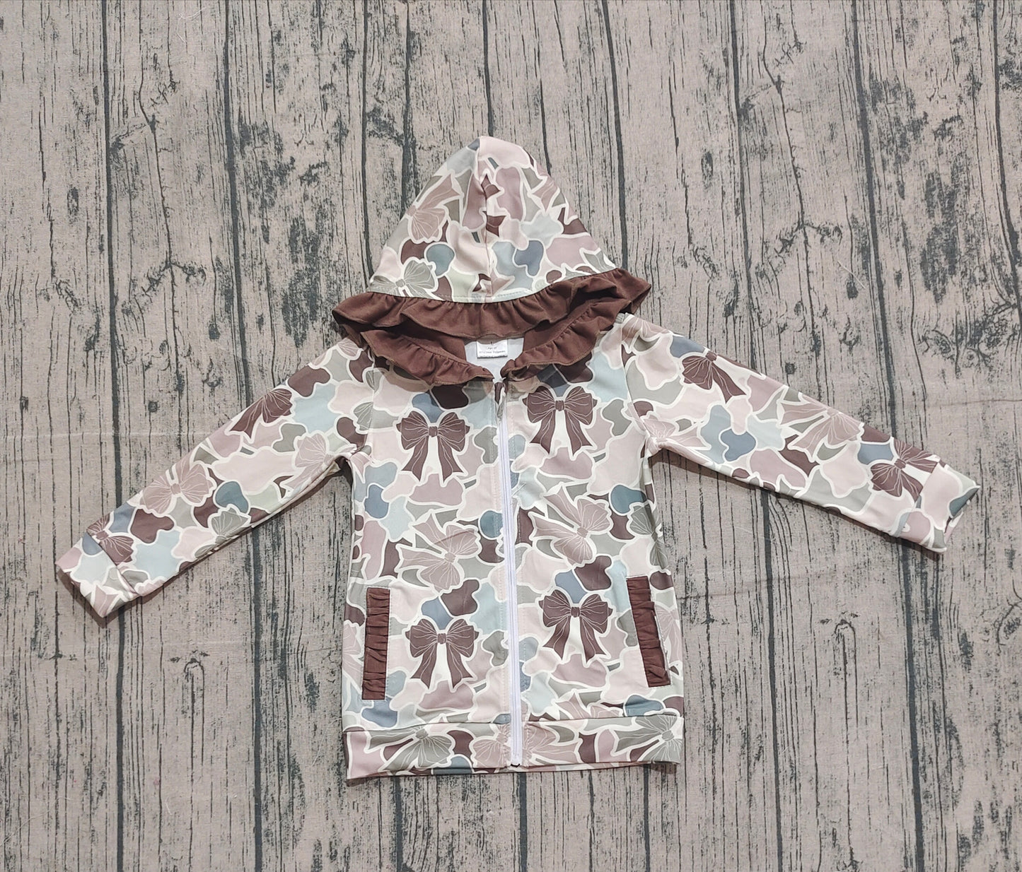 GT1263-XS-3XL camo HOODIE western long sleeve GIRL top coat camo pullover 202509 preorder