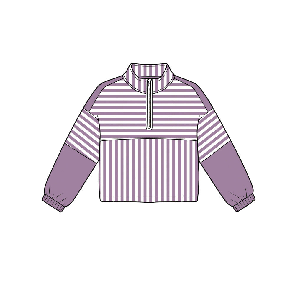 GT1719 yoga purple girl long sleeve coat top 202619 preorder