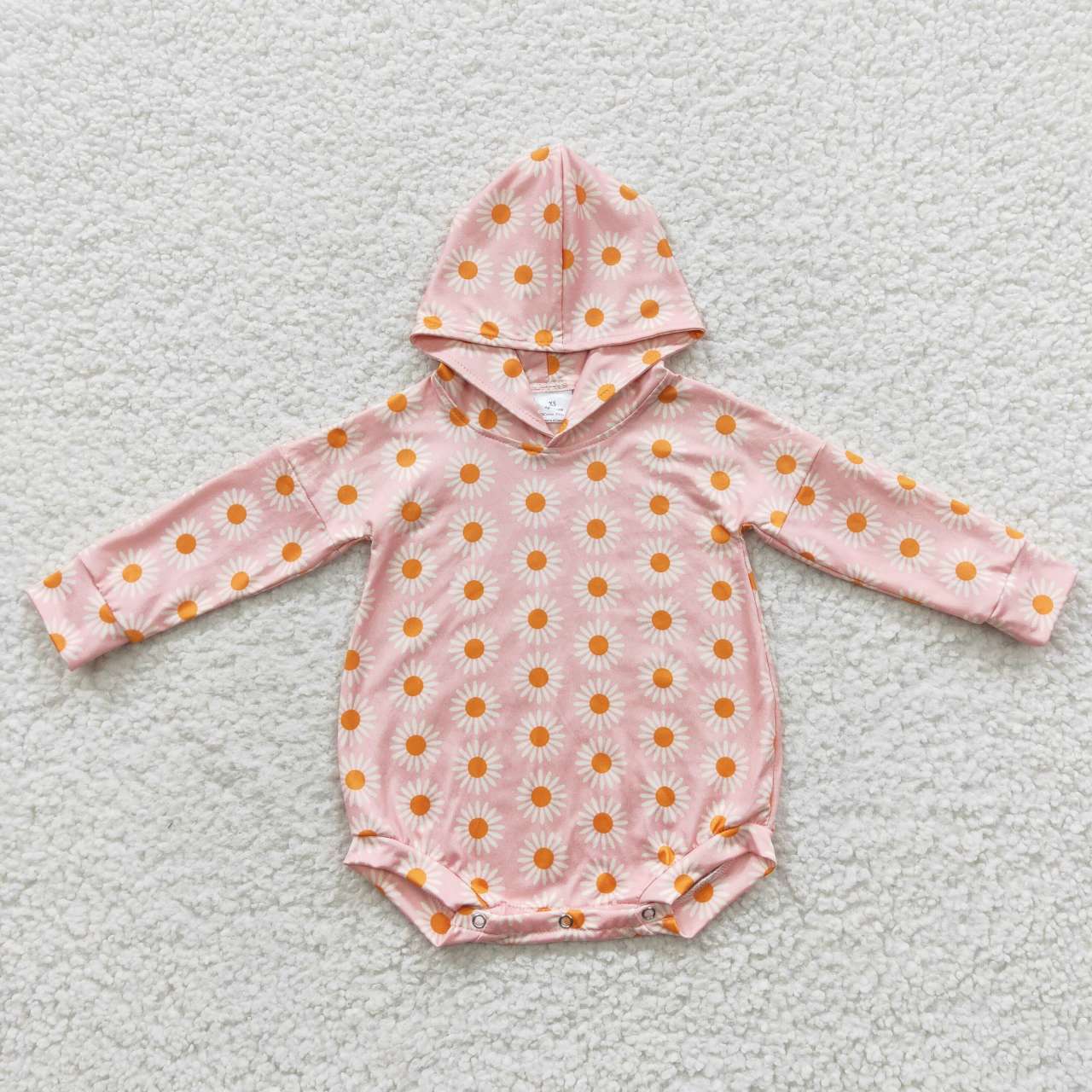 LR0272 flower daisy hoodies boy girl bubble romper RTS 20230502