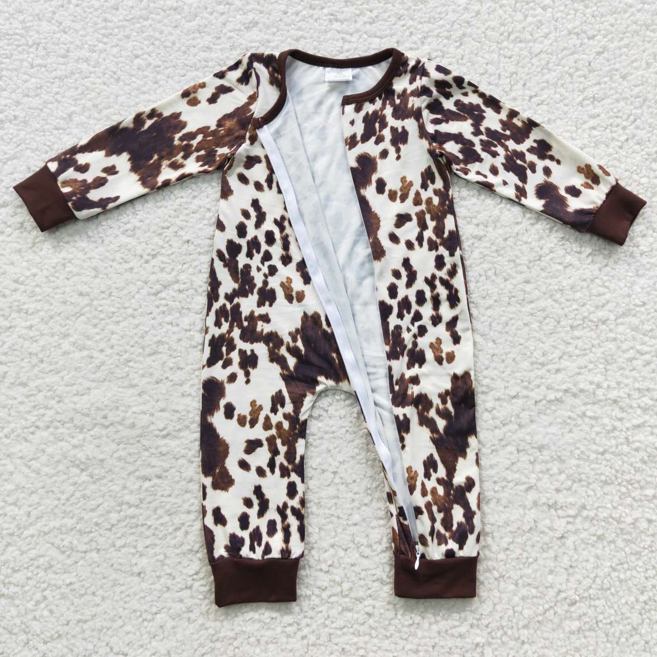 LR0308 改为 LR2189 western leopard long sleeve girl romper 20231121 RTS