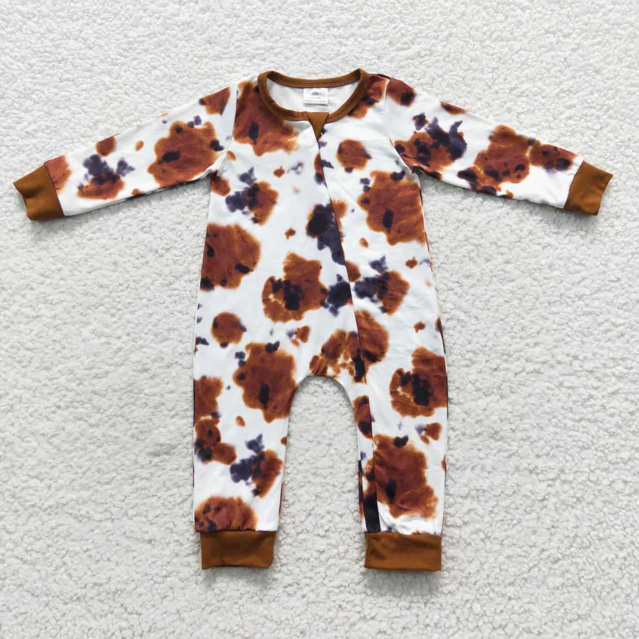 LR0437 cow long sleeve boy romper 20230724 RTS