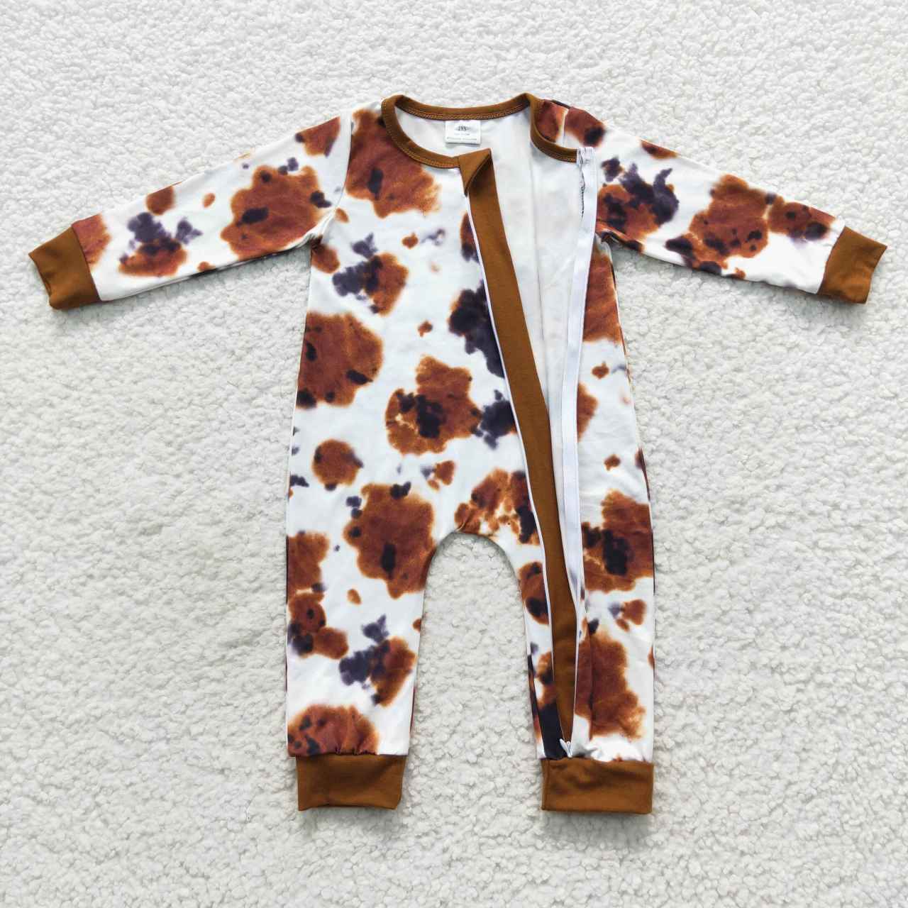 LR0437 cow long sleeve boy romper 20230724 RTS
