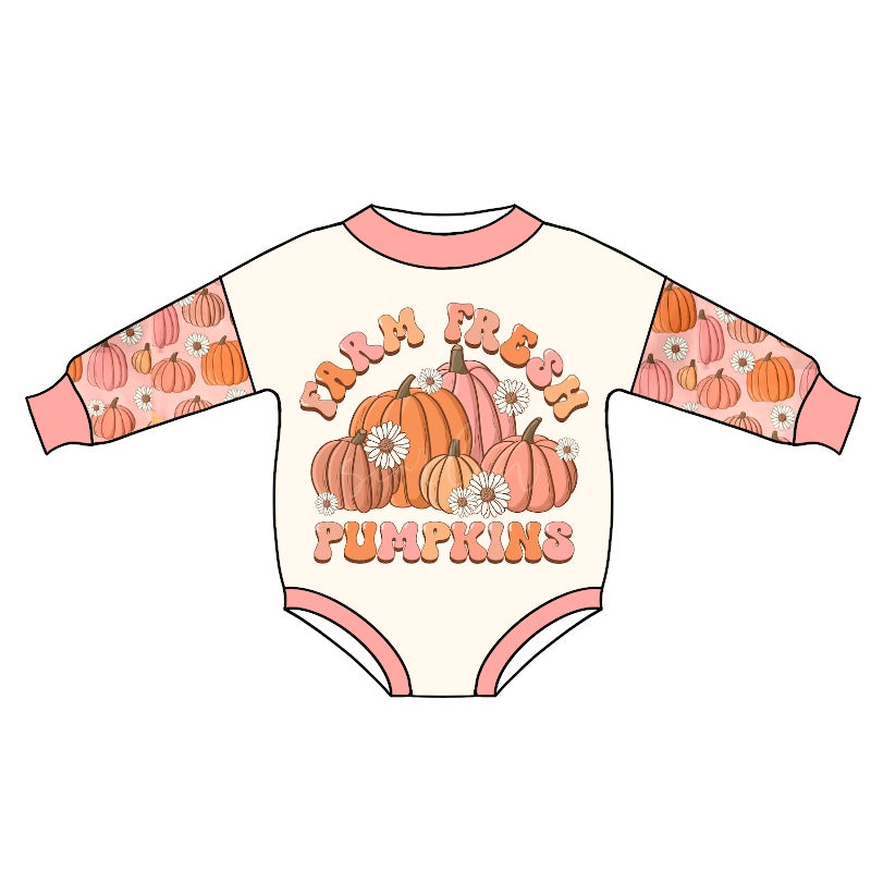LR0563 long sleeve halloween girl bubble romper preorder 20230722