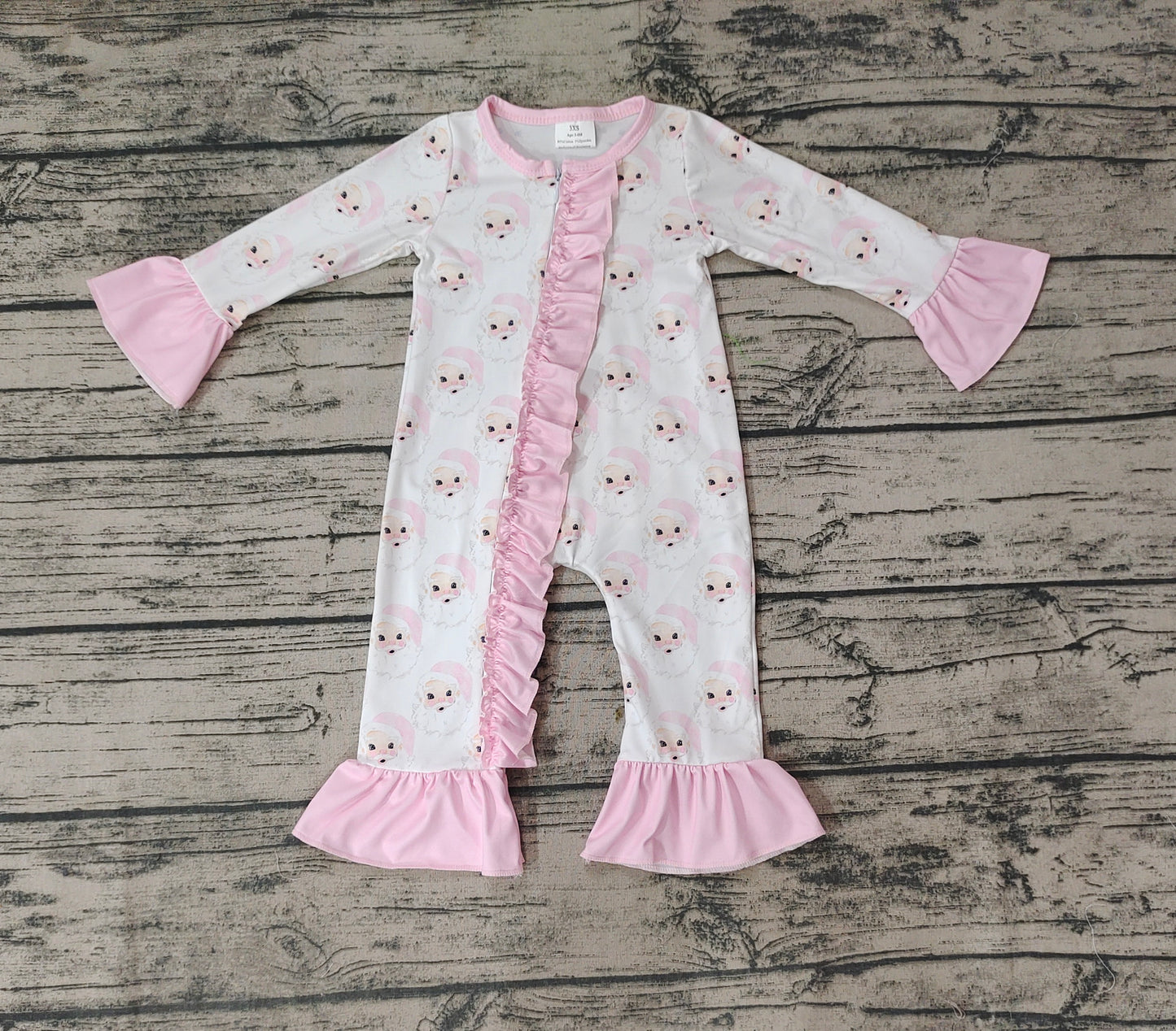 LR0584 long sleeve Christmas girl romper RTS 20231018