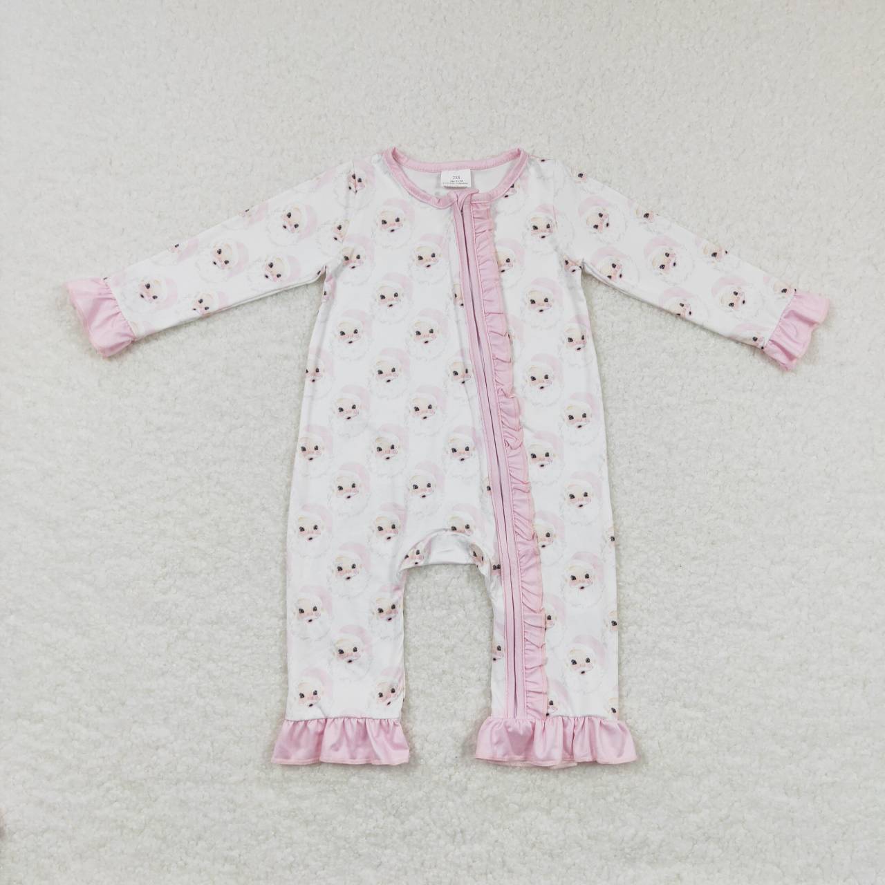 LR0584 long sleeve Christmas girl romper RTS 20231018