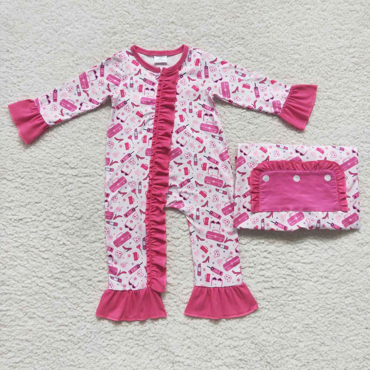 LR0600 long sleeve barbie girl romper RTS 20230925