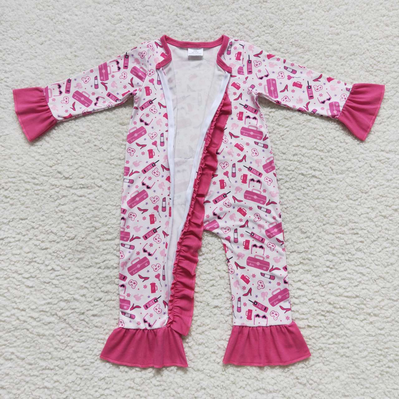 LR0600 long sleeve barbie girl romper RTS 20230925