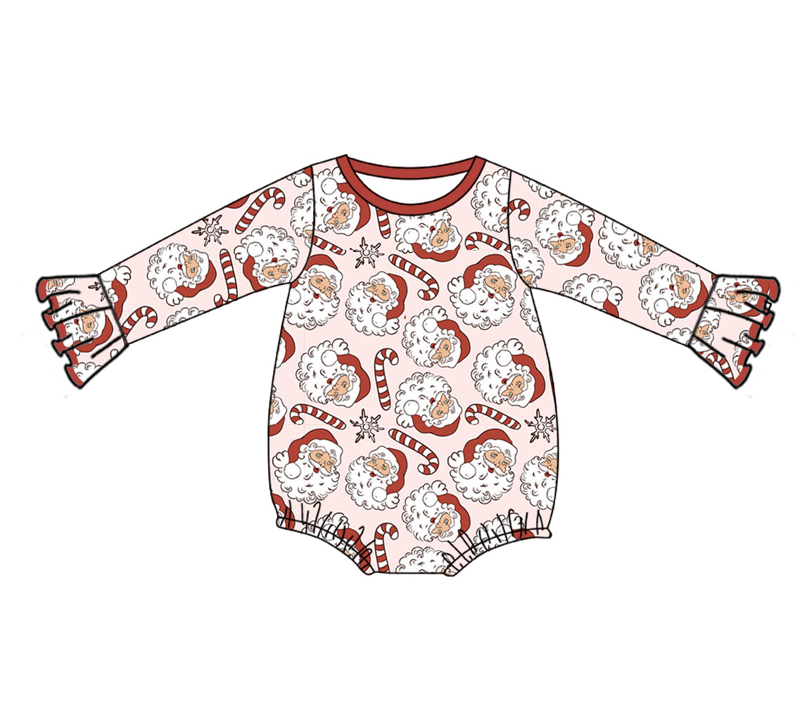 LR0607 western Christmas girl long sleeve boy girl romper 20231101 rts