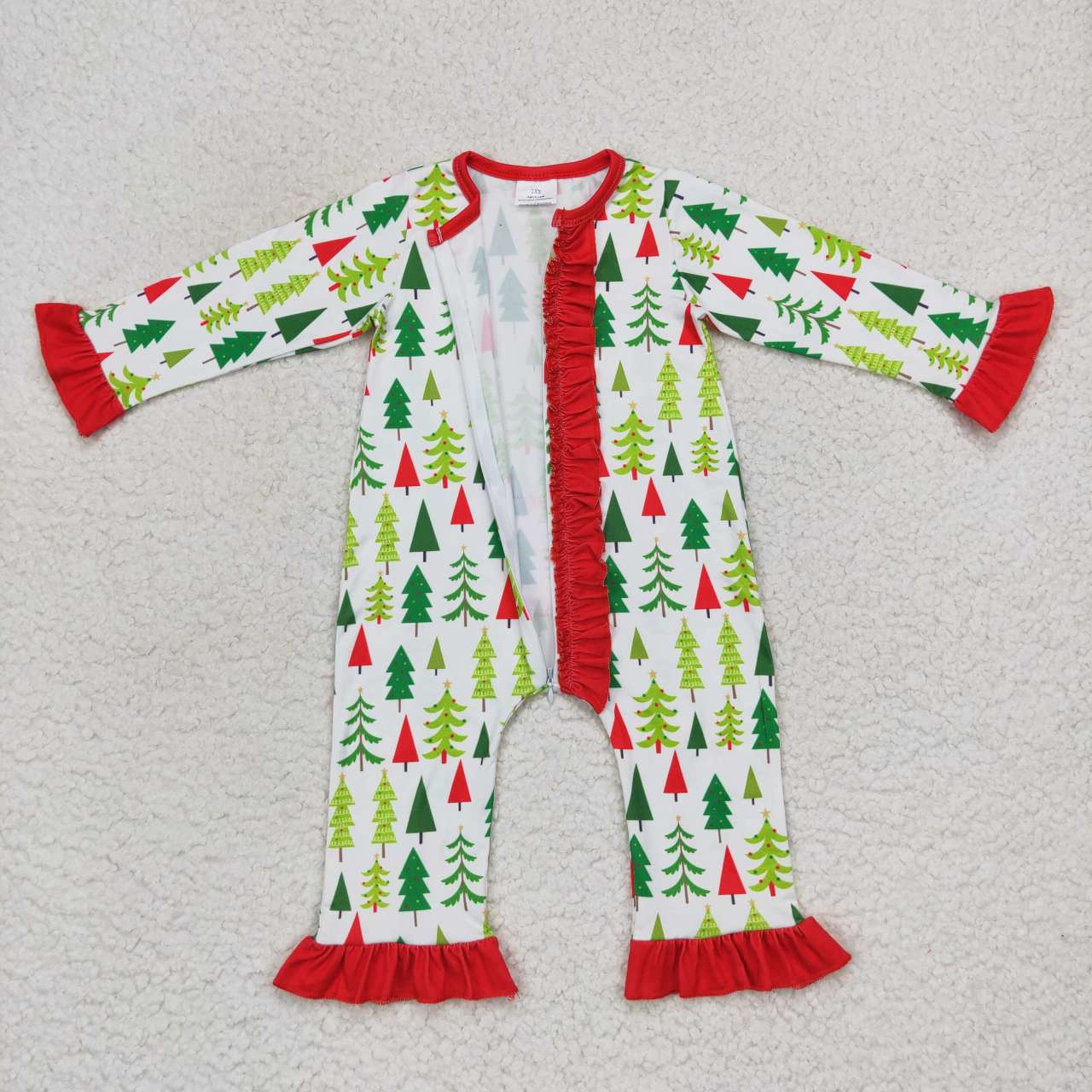LR0626 long sleeve Christmas tree girl romper 20231005 RTS