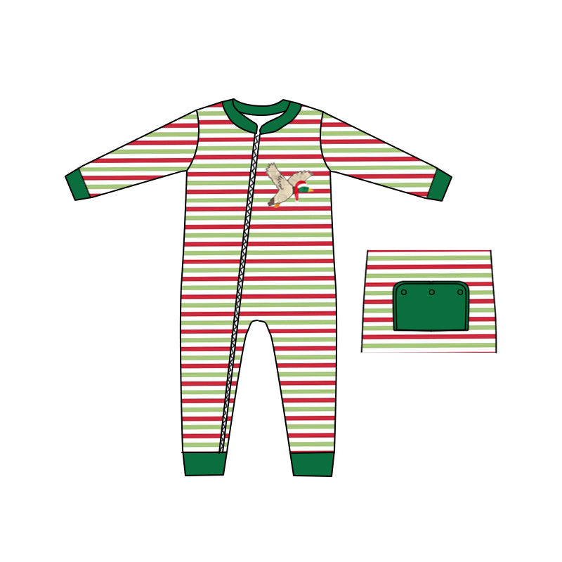 LR0669 preorder duck long sleeve zip boy romper 20230823