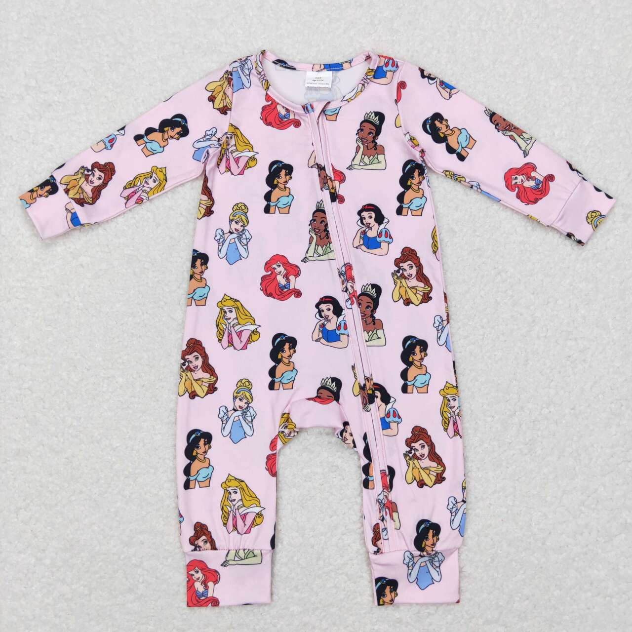 LR0800 princess western zip up long sleeve girl romper 20231121 RTS