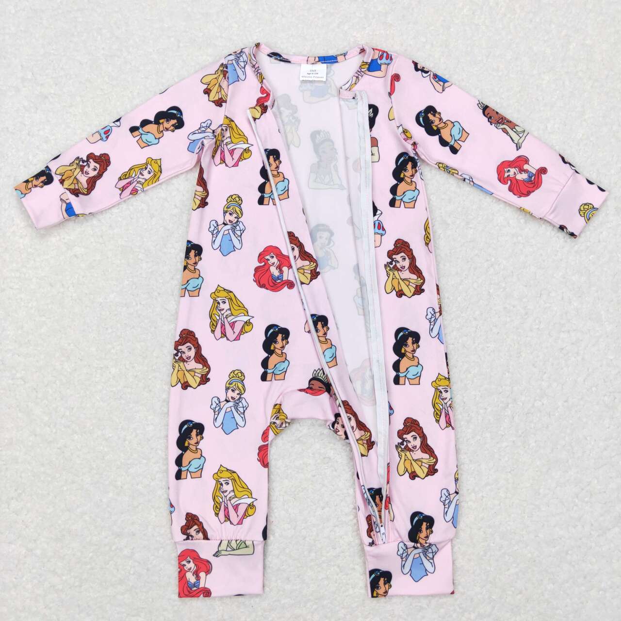 LR0800 princess western zip up long sleeve girl romper 20231121 RTS