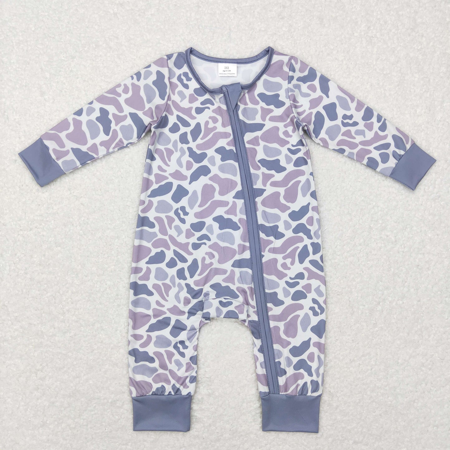LR0819 western camo zip up long sleeve boy romper 20231124 RTS( Free shipping order $100+