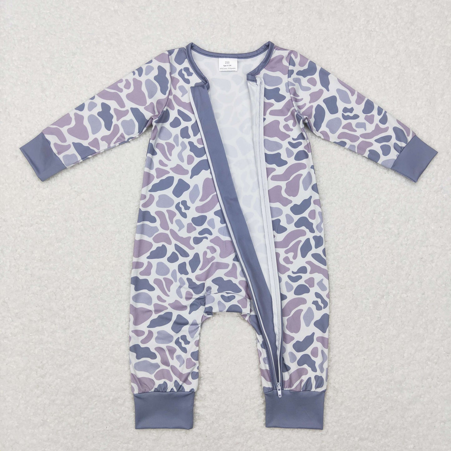 LR0819 western camo zip up long sleeve boy romper 20231124 RTS( Free shipping order $100+
