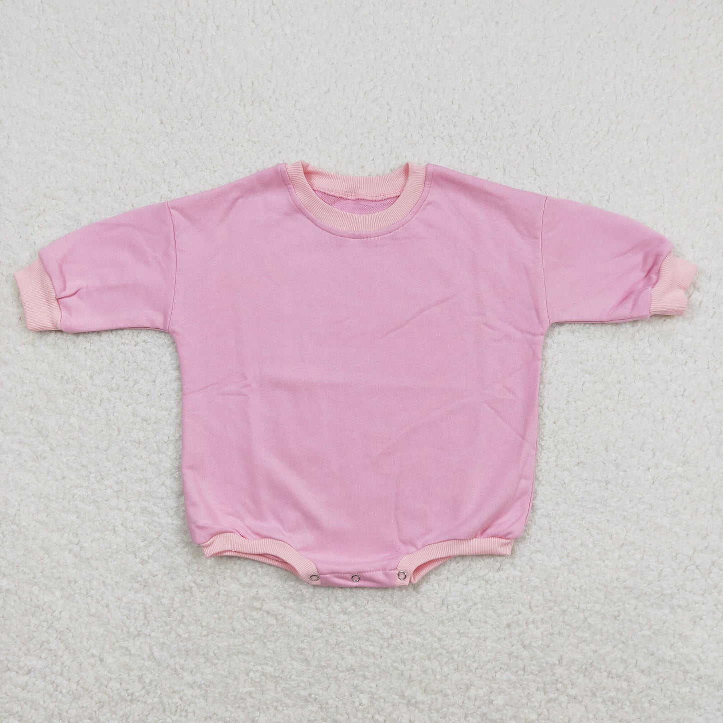 LR0915 RTS winter thickened fleece cotton pink sweater boy long sleeve romper 202403